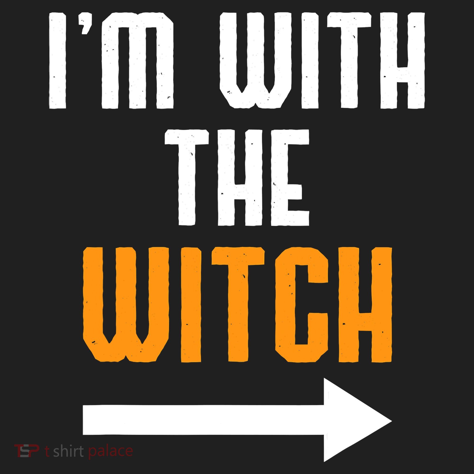 I'm With The Witch Funny Halloween Costume Hat