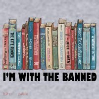 I'm With The Banned Book Women's Racerback Cropped Tank thumb 2