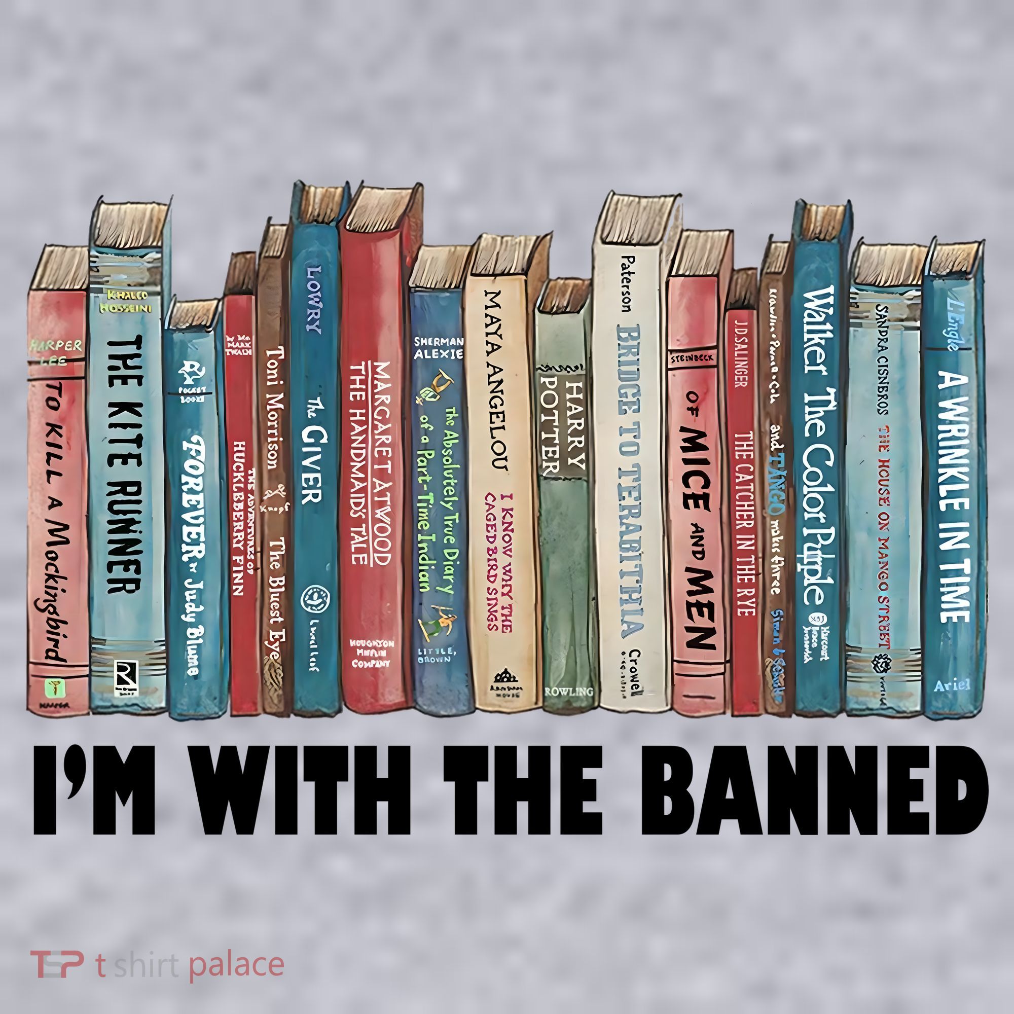 I'm With The Banned Book Women's Racerback Cropped Tank