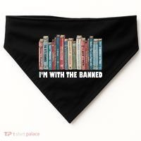 I'm With The Banned Book USA-Made Doggie Bandana thumb 0