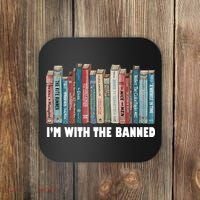 I'm With The Banned Book Coaster thumb 0
