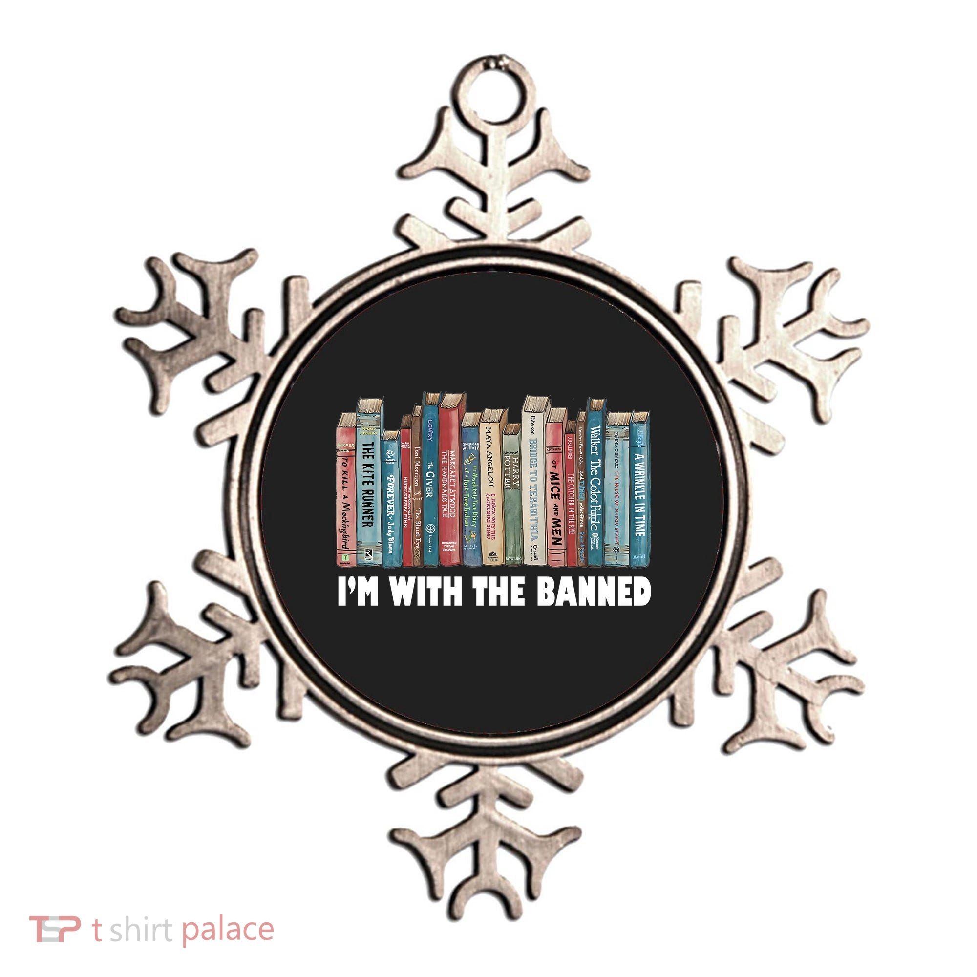 I'm With The Banned Book Ornament
