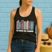I'm With The Banned Book Women's Tank Top thumb 2