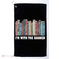 I'm With The Banned Book Golf Towel thumb 0