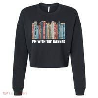I'm With The Banned Book Cropped Pullover Crew thumb 0