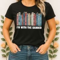 I'm With The Banned Book Women's T-Shirt thumb 2