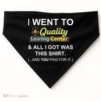 I Went To Quality Learing Center USA-Made Doggie Bandana thumb 0