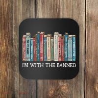 I'm With The Banned Book Coaster thumb 0