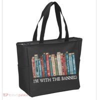 I'm With The Banned Book Tote Bag thumb 2