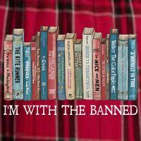 I'm With The Banned Book Women's Flannel Plaid Pajama Pants thumb 2