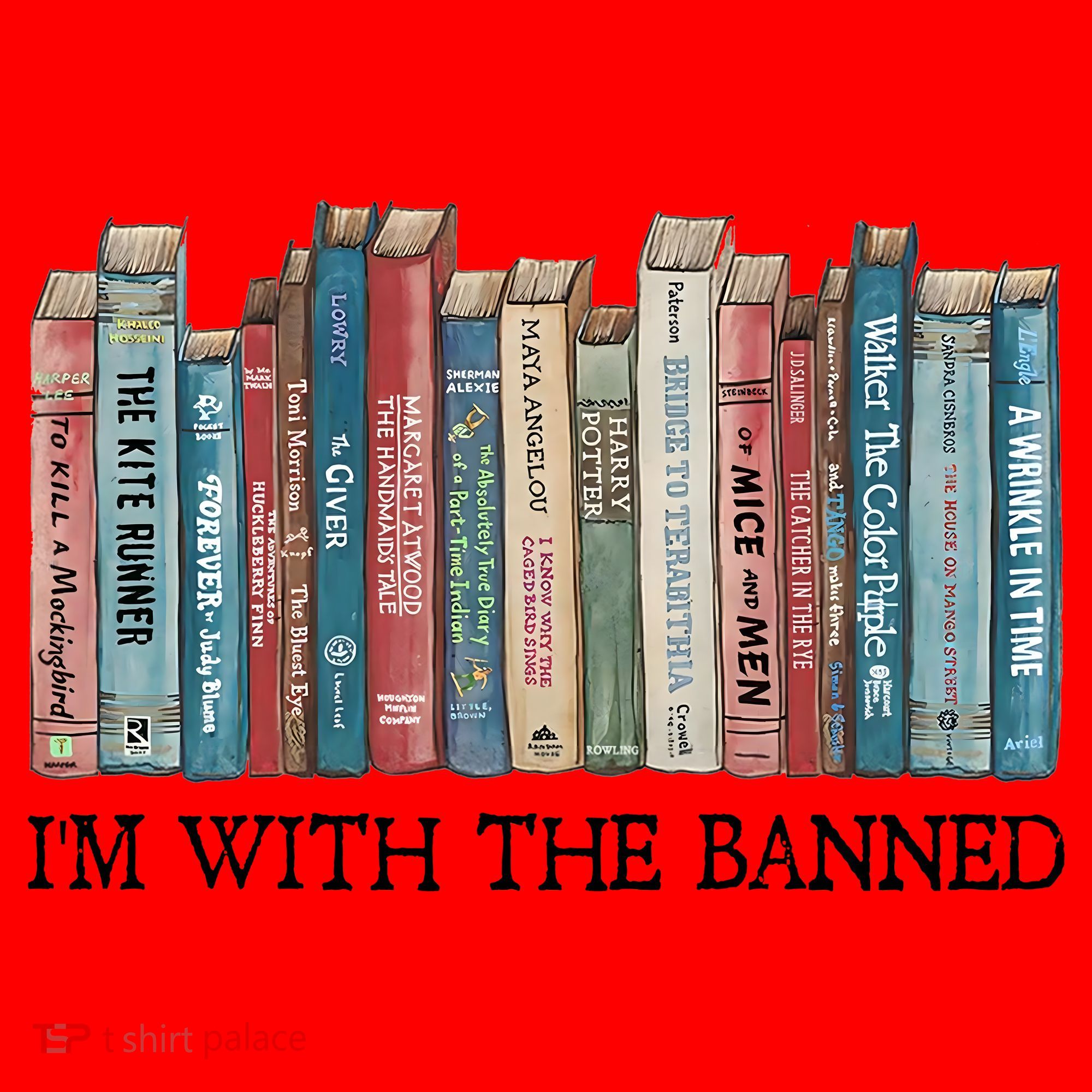 I'm With The Banned Book Santa Hat