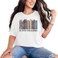 I'm With The Banned Book Comfort Colors T-Shirt thumb 0