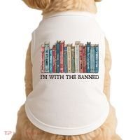 I'm With The Banned Book Doggie Tank thumb 0