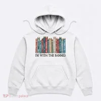 I'm With The Banned Book Hoodie thumb 0