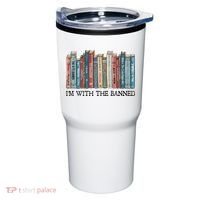 I'm With The Banned Book Tumbler thumb 0
