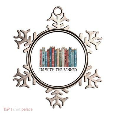 I'm With The Banned Book Ornament