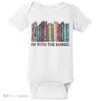 I'm With The Banned Book Baby Bodysuit thumb 0