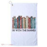 I'm With The Banned Book Golf Towel thumb 0