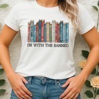 I'm With The Banned Book Women's T-Shirt thumb 2