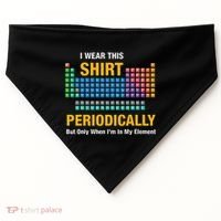 I Wear This Periodically Retro Chemistry USA-Made Doggie Bandana thumb 0