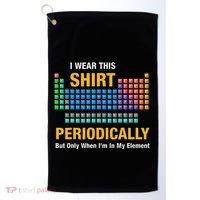 I Wear This Periodically Retro Chemistry Golf Towel thumb 0