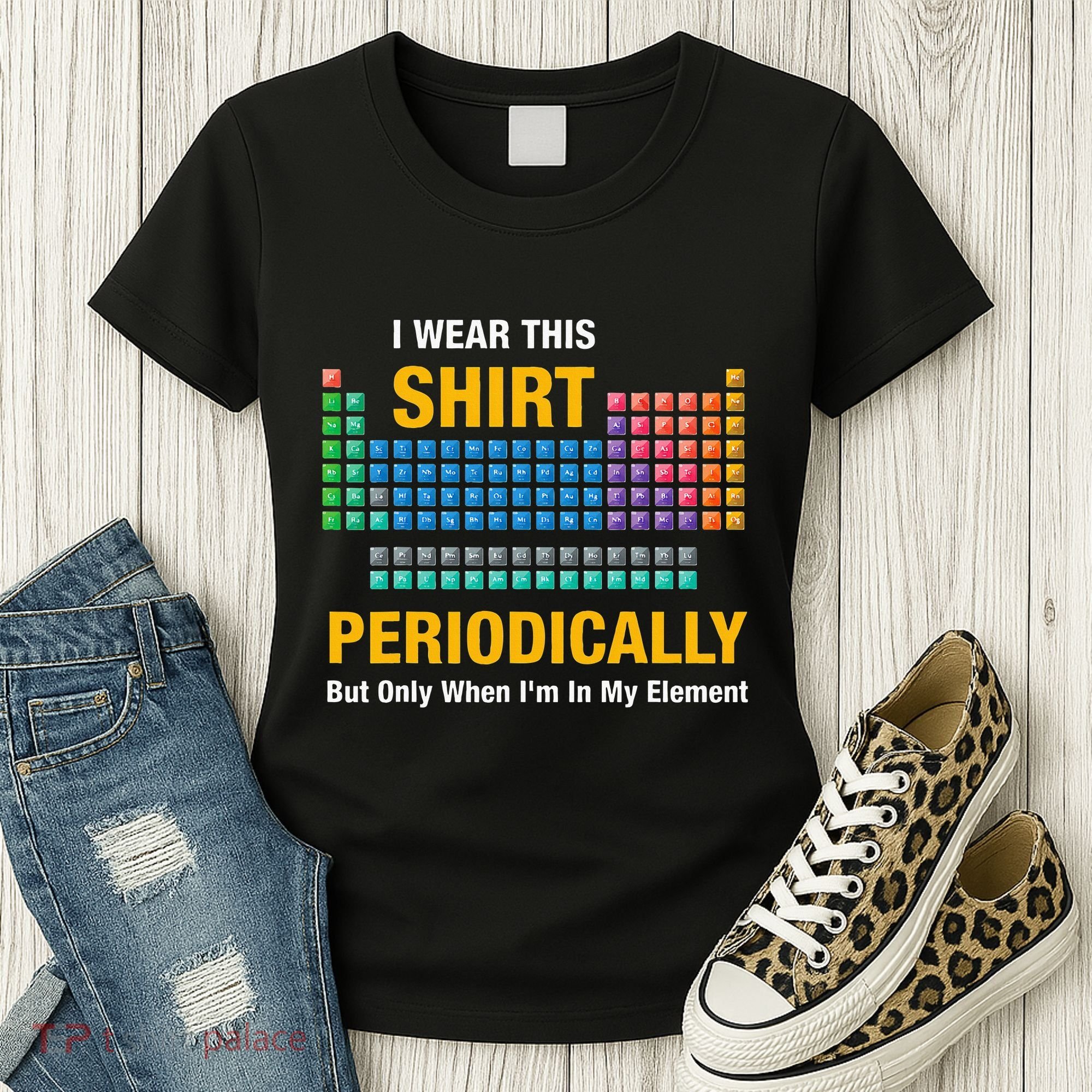 I Wear This Periodically Retro Chemistry Women's T-Shirt