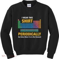 I Wear This Periodically Retro Chemistry Kids Sweatshirt thumb 0