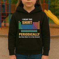 I Wear This Periodically Retro Chemistry Kids Hoodie thumb 3