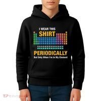 I Wear This Periodically Retro Chemistry Kids Hoodie thumb 4