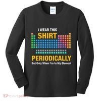 I Wear This Periodically Retro Chemistry Kids Long Sleeve Shirt thumb 0