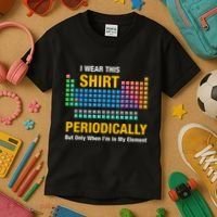 I Wear This Periodically Retro Chemistry Kids T-Shirt thumb 3