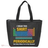 I Wear This Periodically Retro Chemistry Tote Bag thumb 0