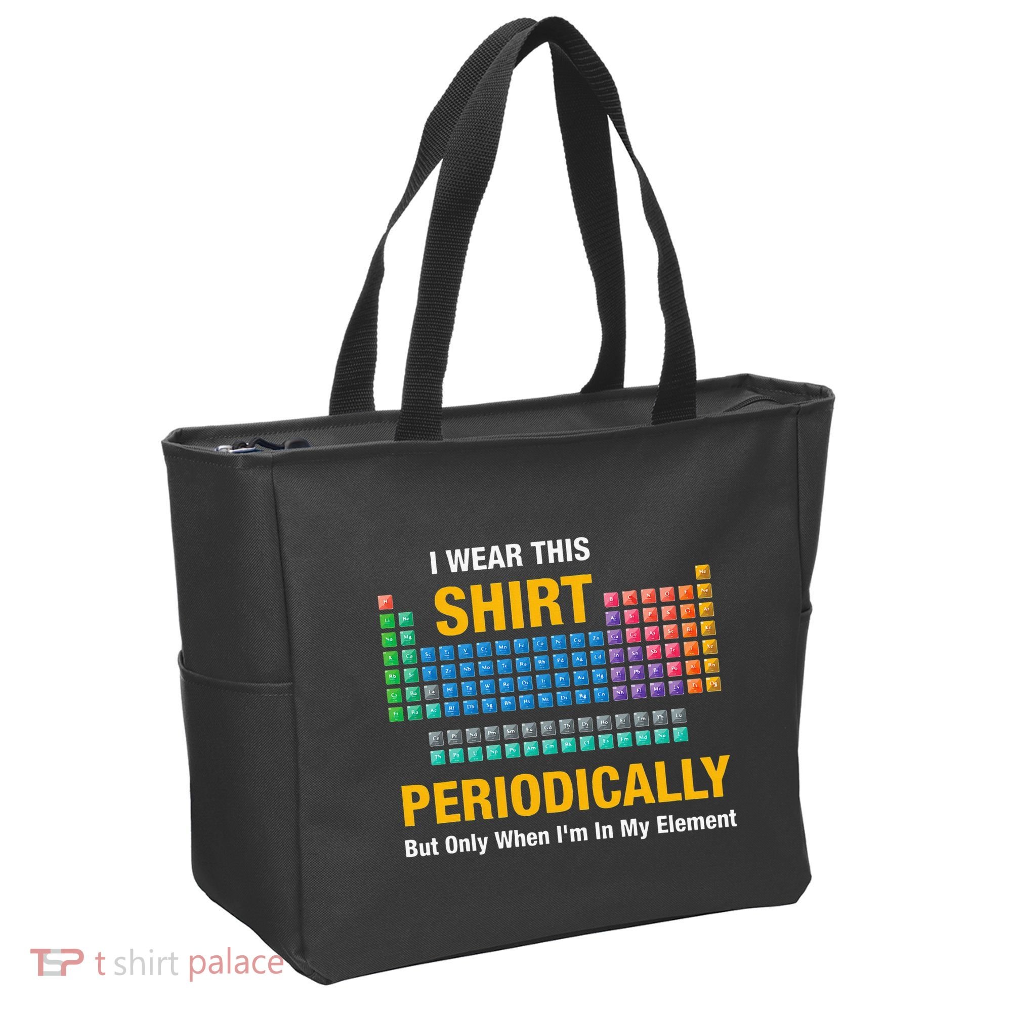 I Wear This Periodically Retro Chemistry Tote Bag