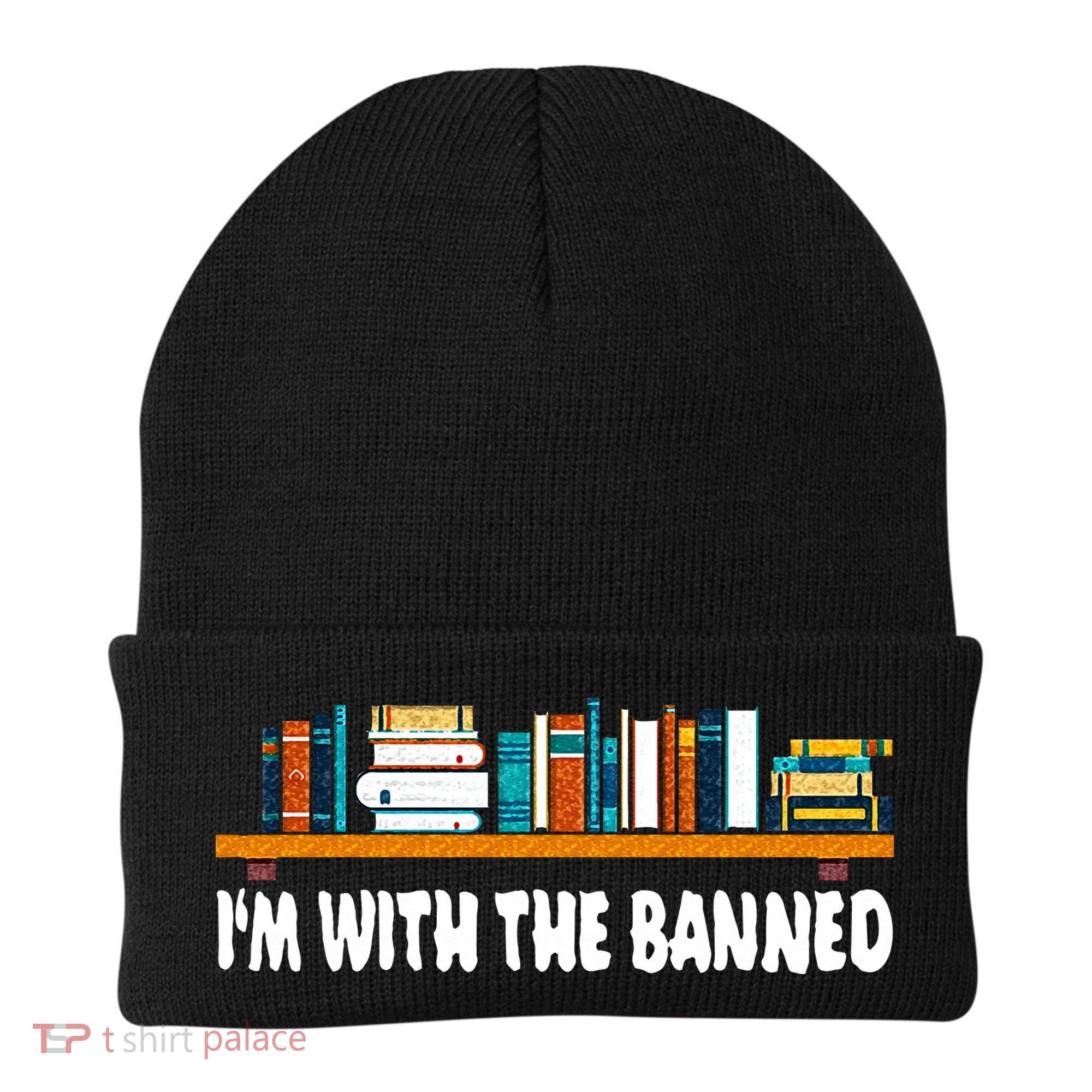 Im With The Banned Librarian Books Bookworm Beanie