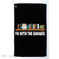 Im With The Banned Librarian Books Bookworm Golf Towel thumb 0