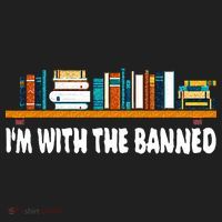 Im With The Banned Librarian Books Bookworm Golf Towel thumb 3