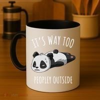 It's Way Too Peopley Outside Panda Gift Coffee Mug thumb 4