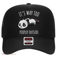 It's Way Too Peopley Outside Panda Gift Hat thumb 0