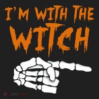 Im With The Witch Funny Matching Halloween Couples Costume Gift Beanie thumb 2