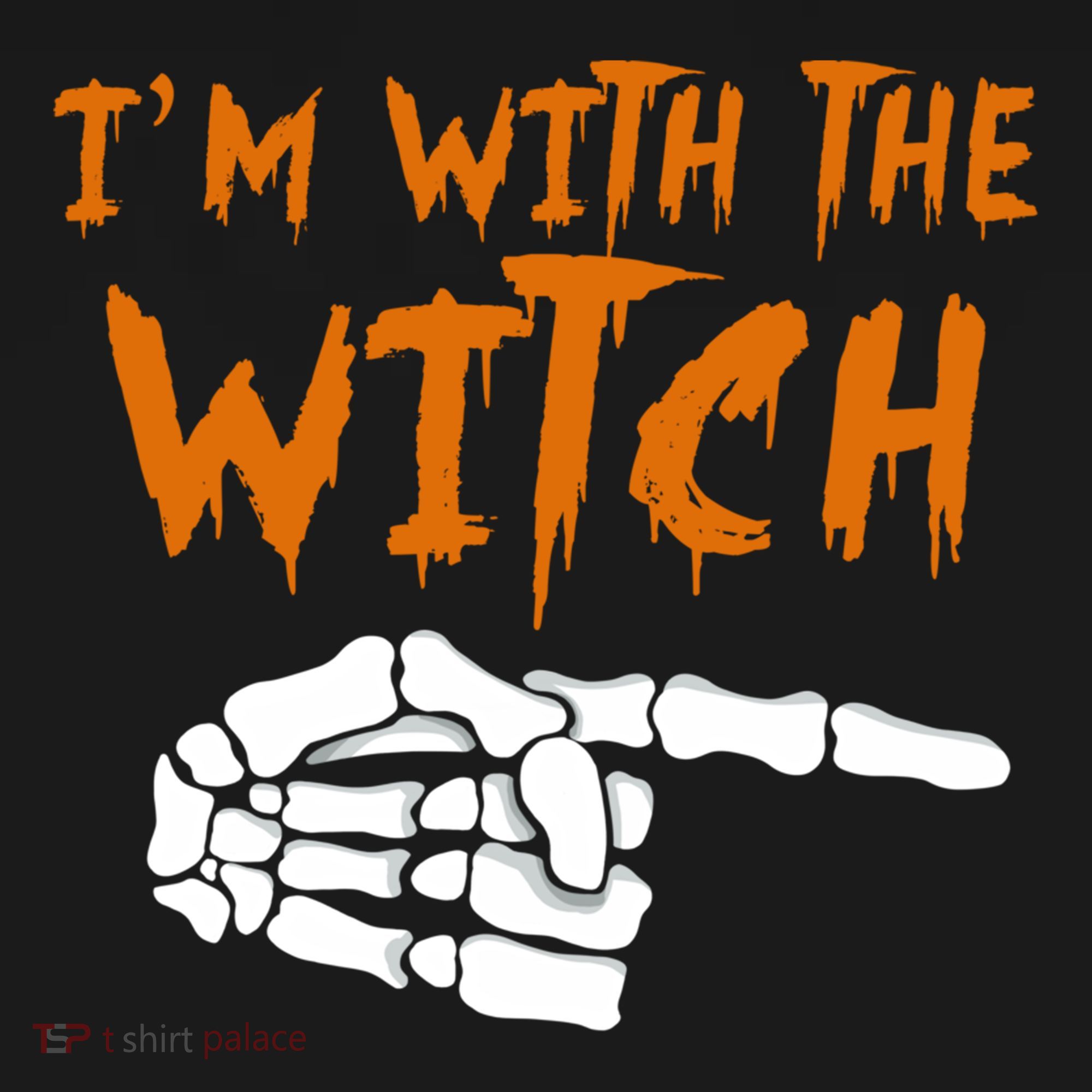 Im With The Witch Funny Matching Halloween Couples Costume Gift Women's Hoodie