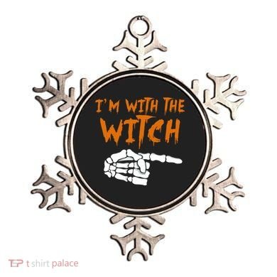 Im With The Witch Funny Matching Halloween Couples Costume Gift Ornament