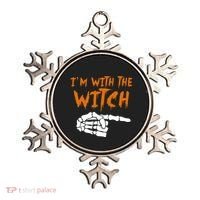 Im With The Witch Funny Matching Halloween Couples Costume Gift Ornament thumb 0