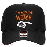 Im With The Witch Funny Matching Halloween Couples Costume Gift Hat thumb 0