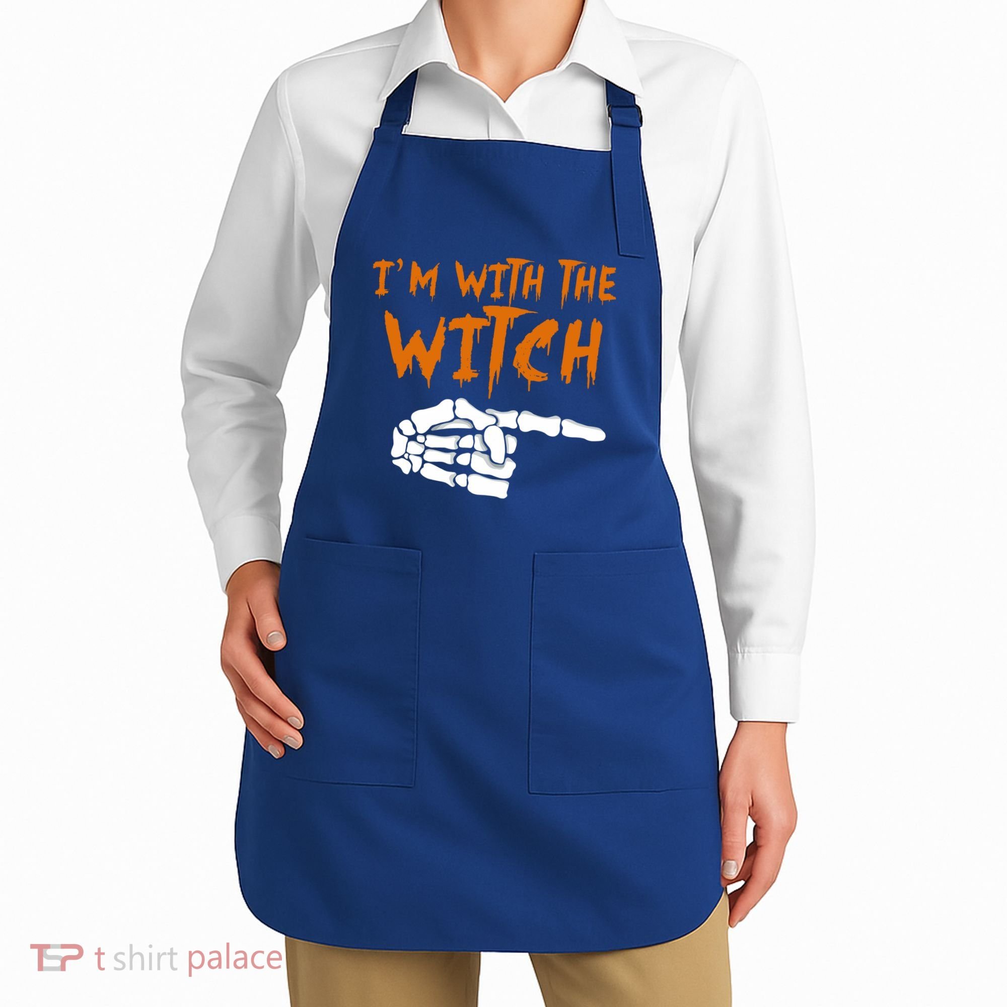 Im With The Witch Funny Matching Halloween Couples Costume Gift Apron