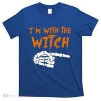 Im With The Witch Funny Matching Halloween Couples Costume Gift T-Shirt thumb 0