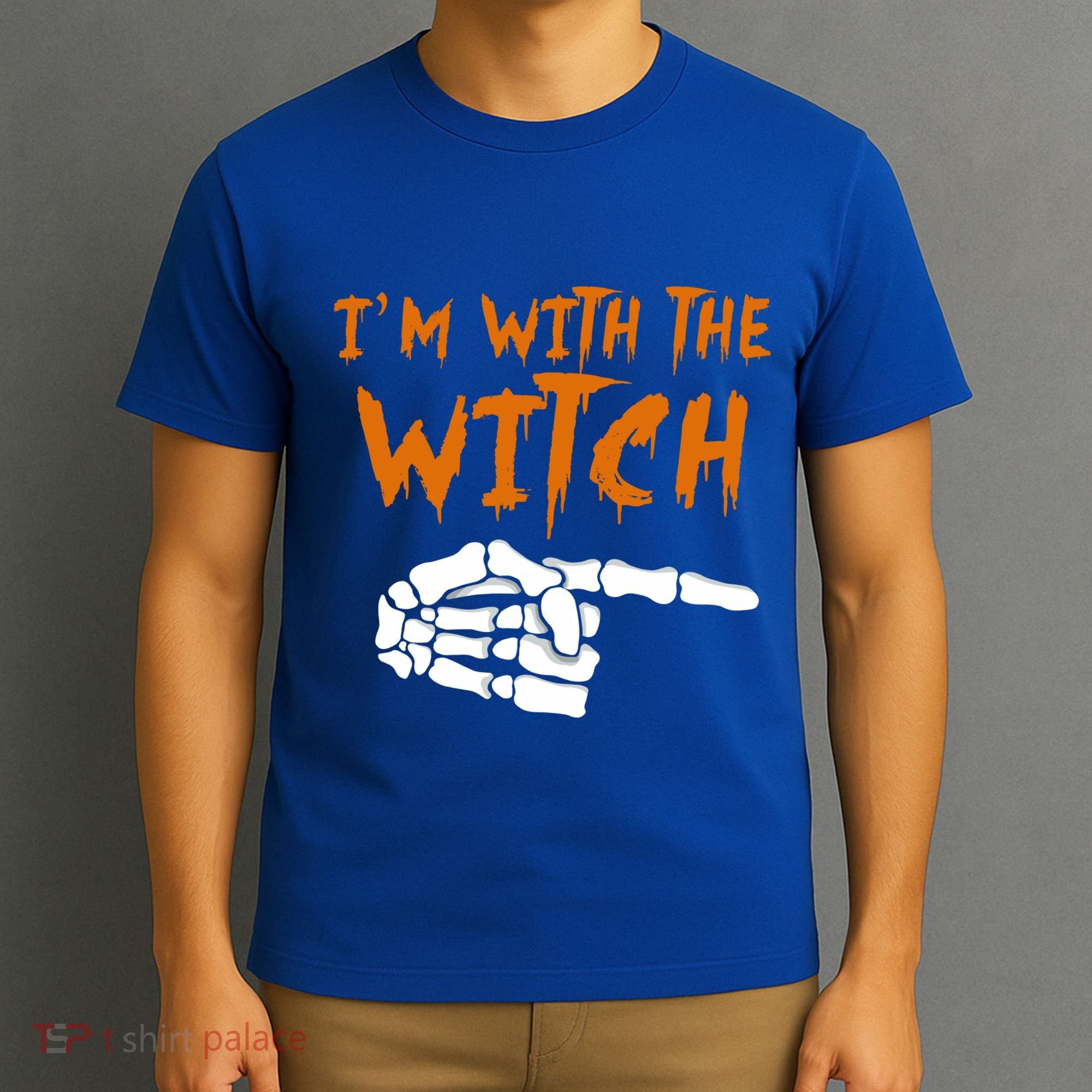 Im With The Witch Funny Matching Halloween Couples Costume Gift T-Shirt