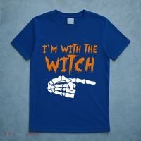 Im With The Witch Funny Matching Halloween Couples Costume Gift T-Shirt thumb 5