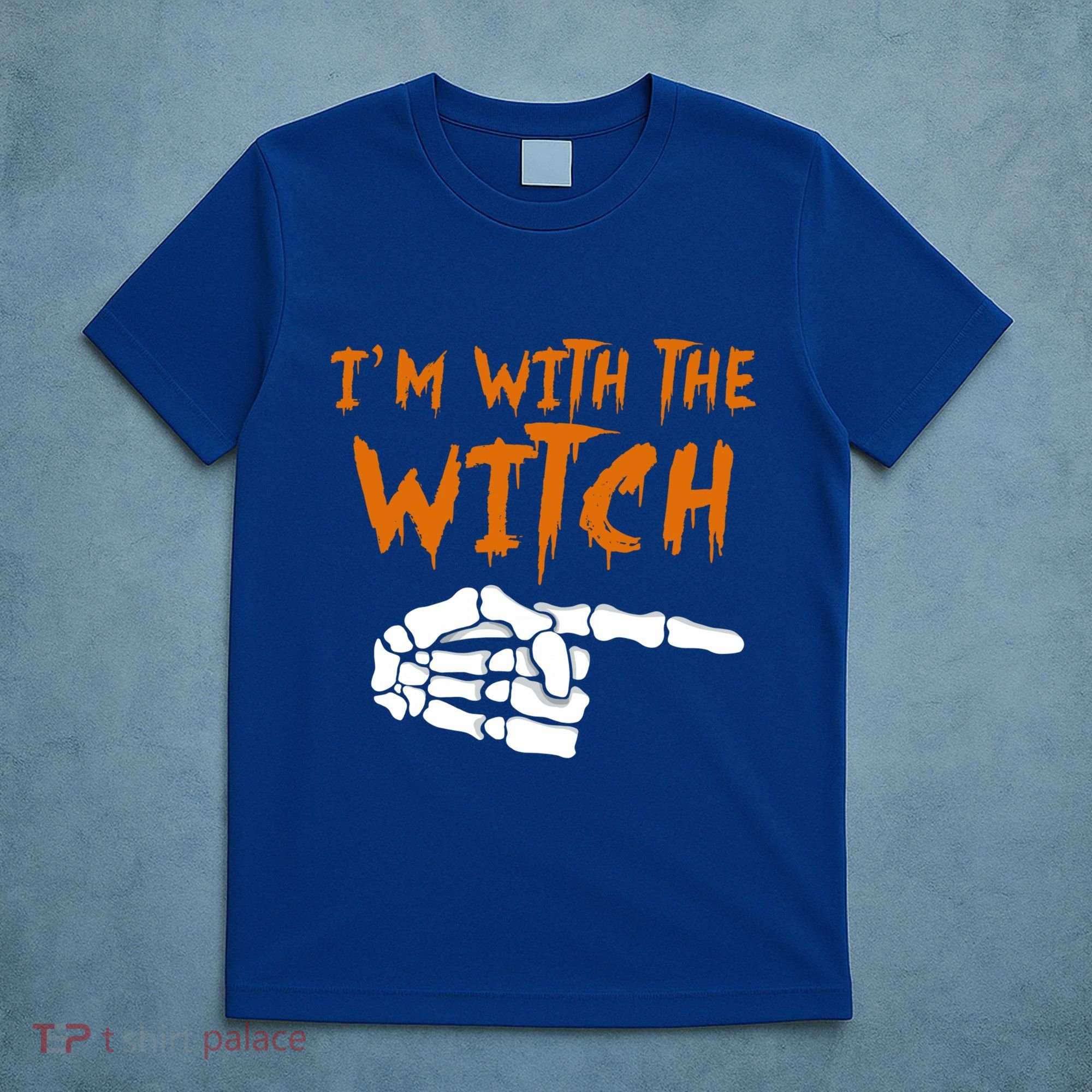 Im With The Witch Funny Matching Halloween Couples Costume Gift T-Shirt