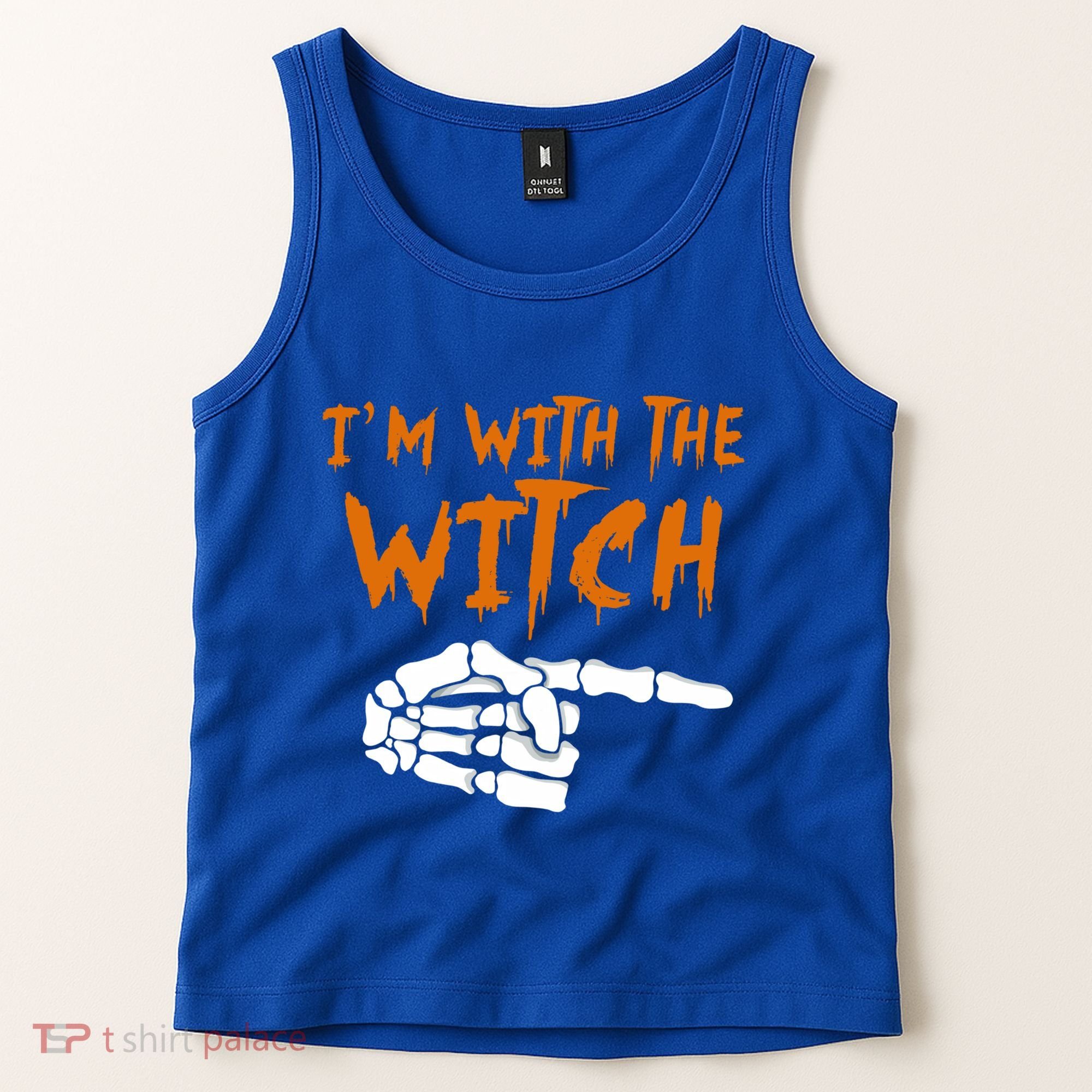 Im With The Witch Funny Matching Halloween Couples Costume Gift Tank Top