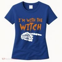 Im With The Witch Funny Matching Halloween Couples Costume Gift Women's T-Shirt thumb 0